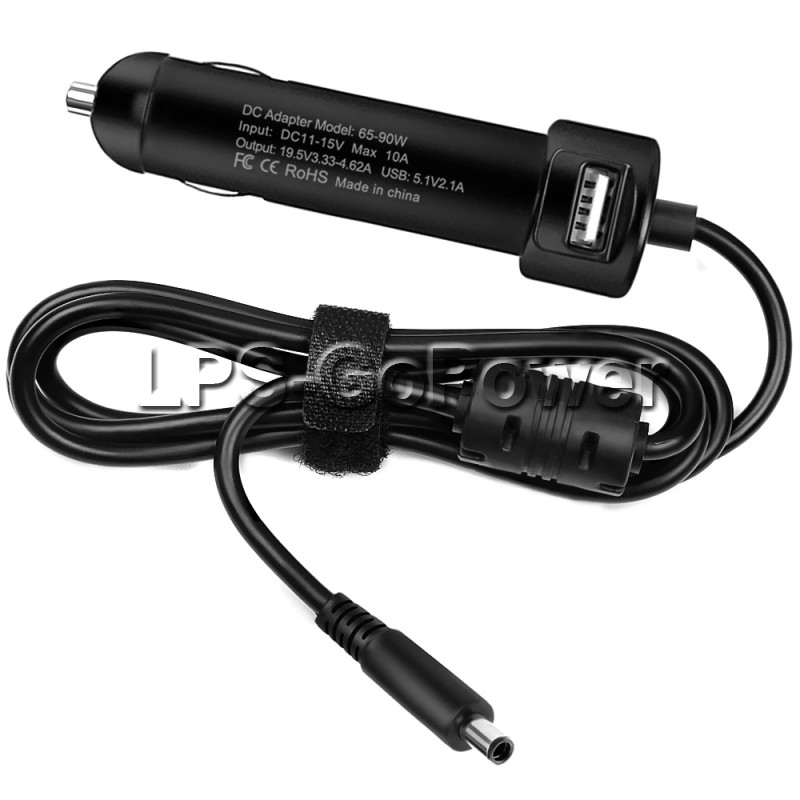 90w Dell Latitude 3390 2in1 car auto Charger
